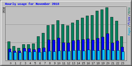 Hourly usage for November 2018