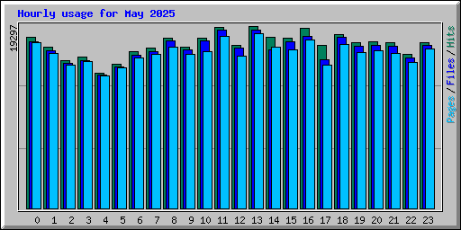 Hourly usage for May 2025