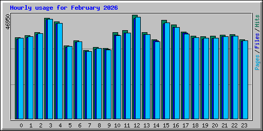 Hourly usage for February 2026