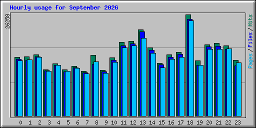 Hourly usage for September 2026